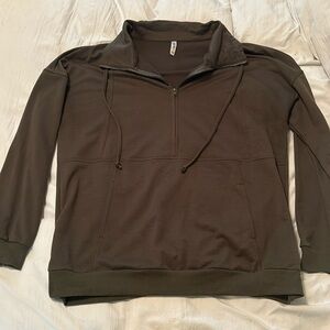 Plus Size Green Sweatshirt